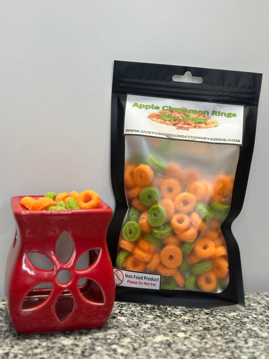 Aros de manzana y canela