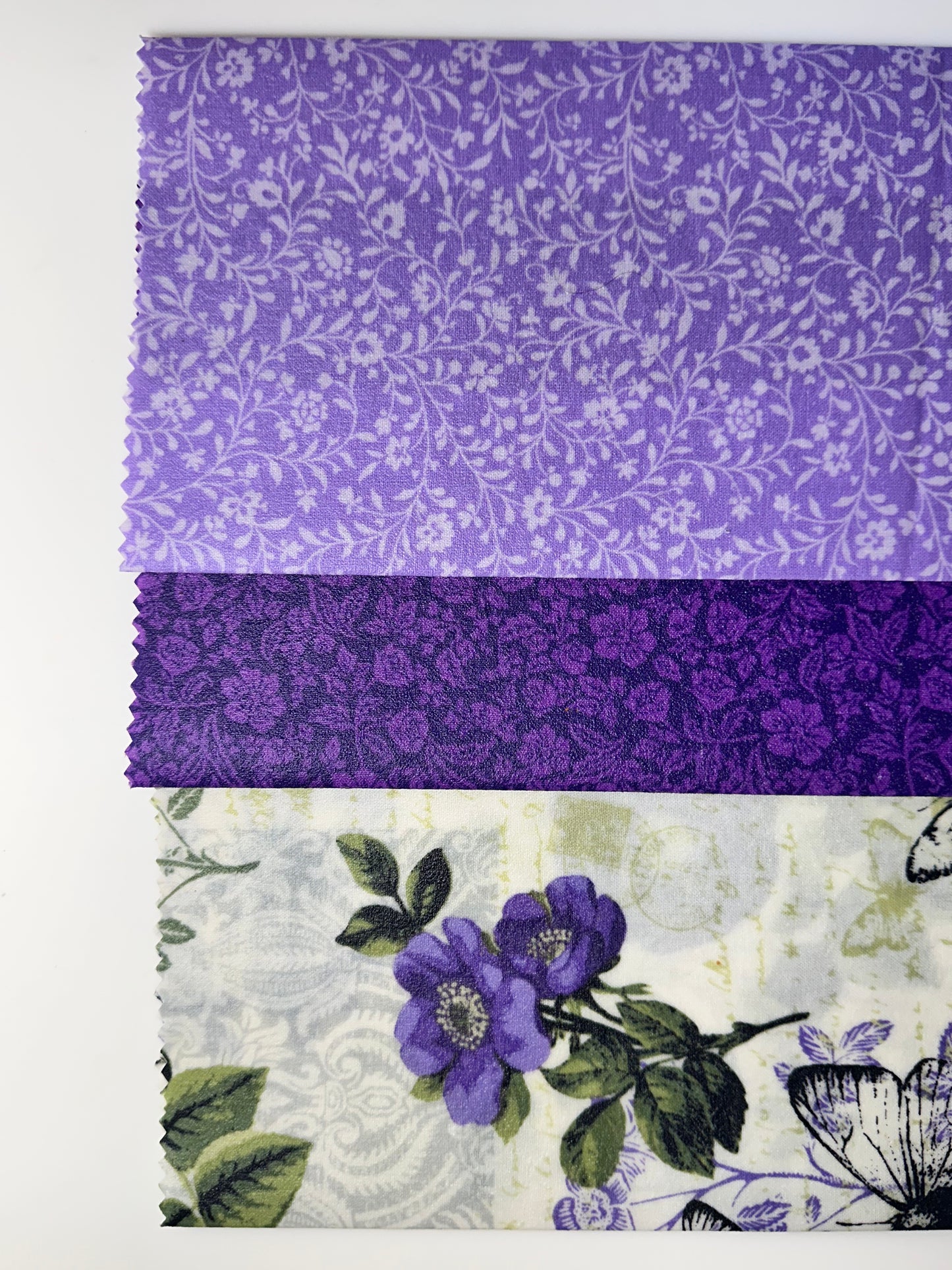 Purple Floral Print Beeswax Food Wraps