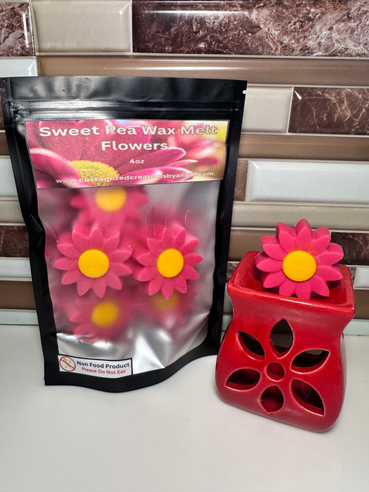 Sweet Pea Wax Melt Flowers