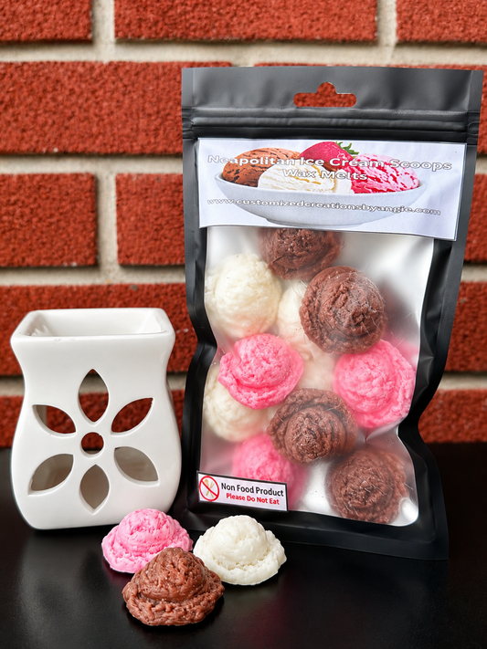 Neopolitan Ice Cream Scoops Wax Melts 