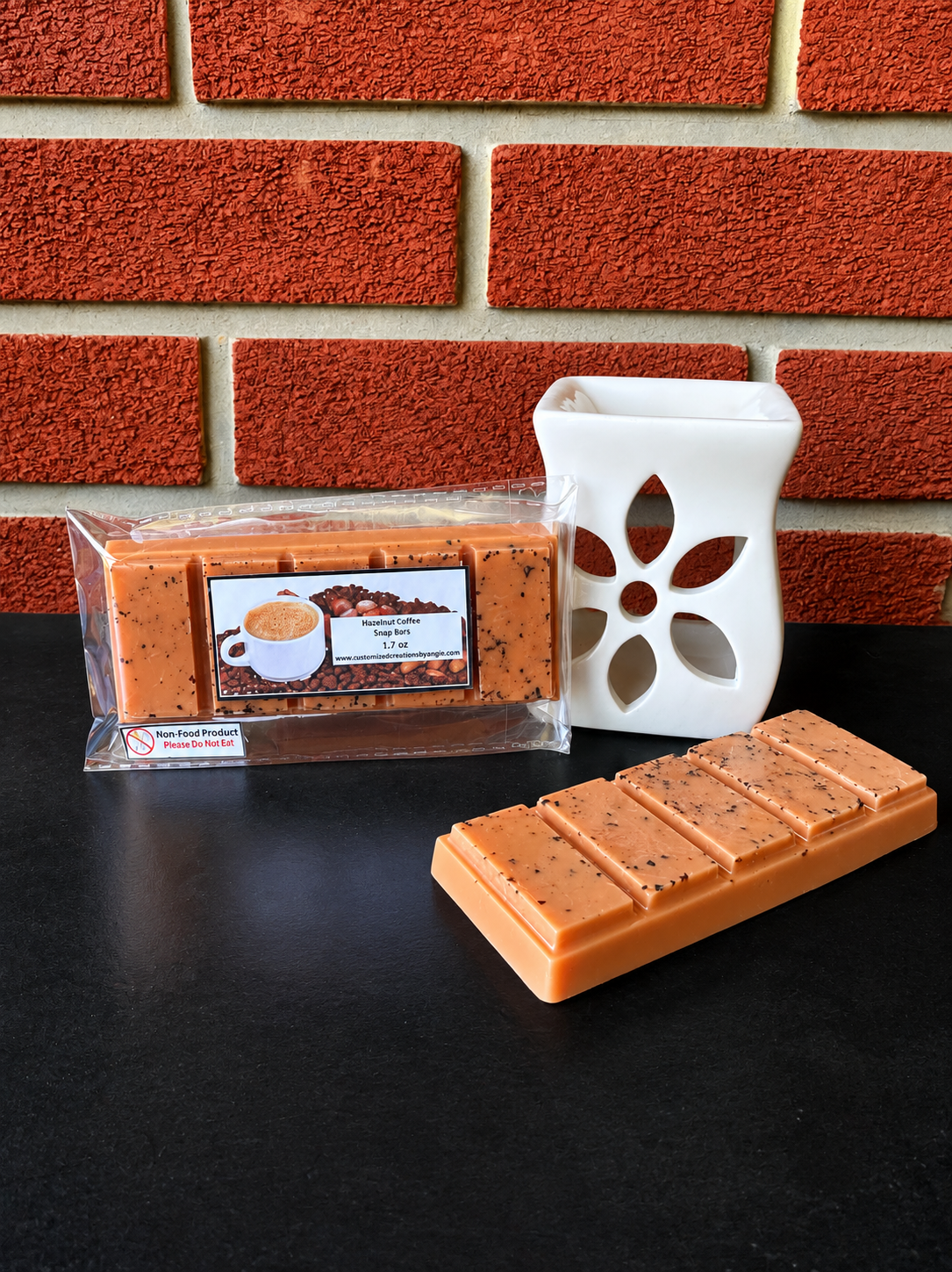 Barras de café con avellanas