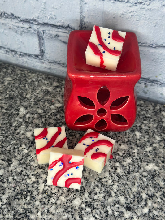 Red, White and Blue Cake Wax Melts