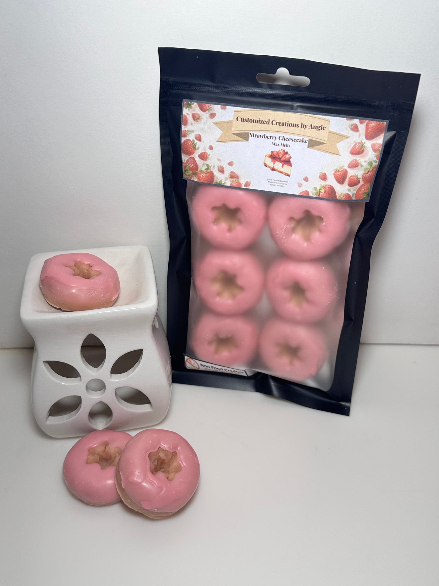 Strawberry Cheesecake Donut Wax Melts
