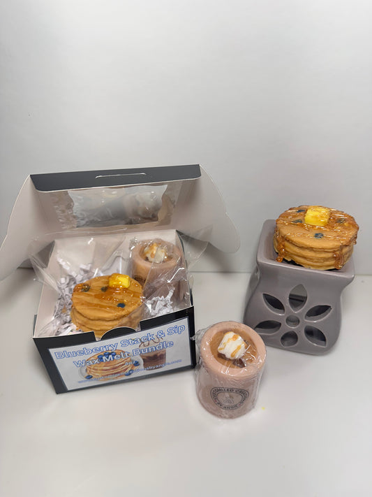 Blueberry Stack & Sip Wax Melt Bundle
