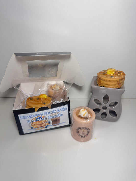 Blueberry Stack & Sip Wax Melt Bundle