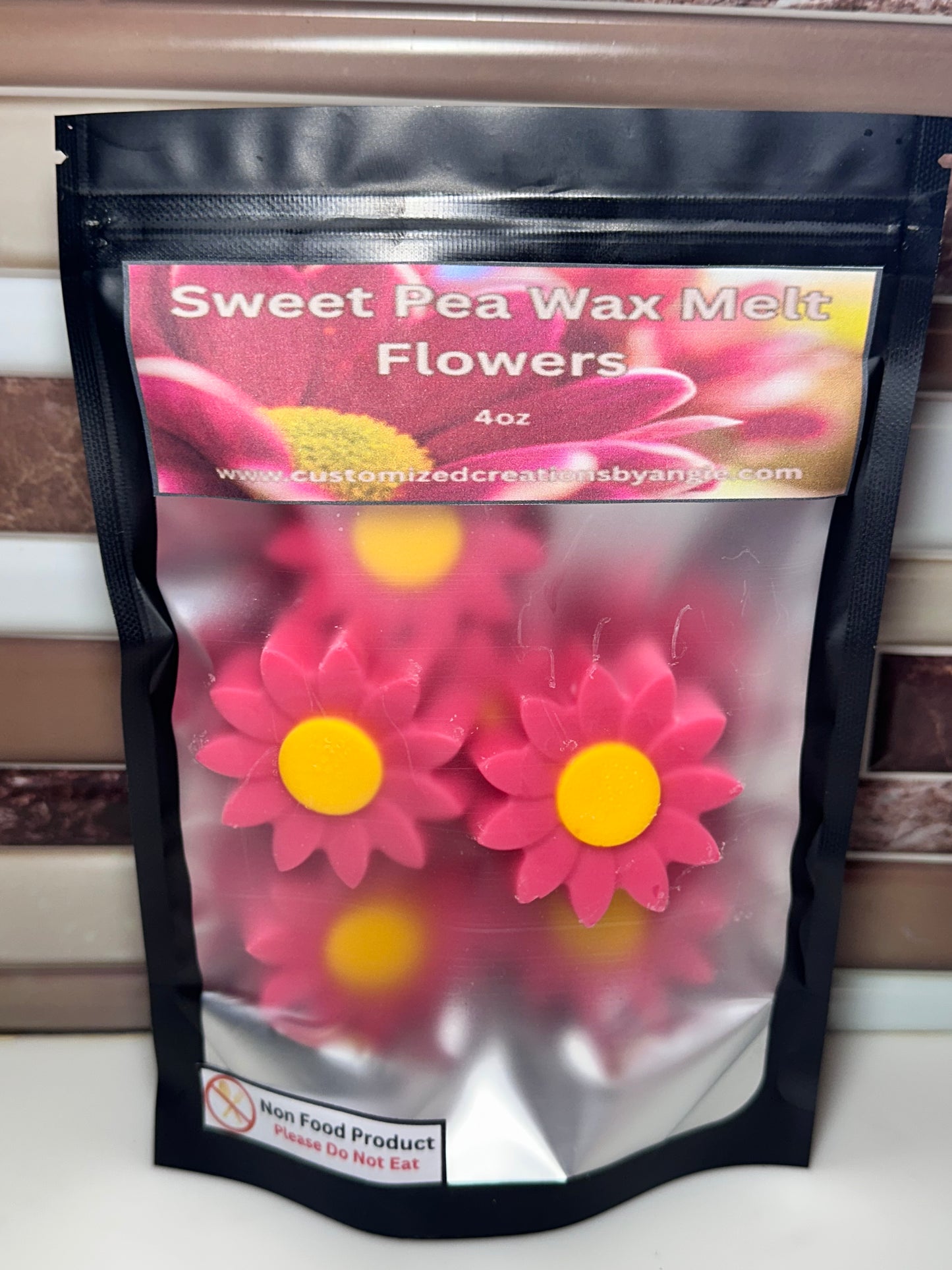 Sweet Pea Wax Melt Flowers