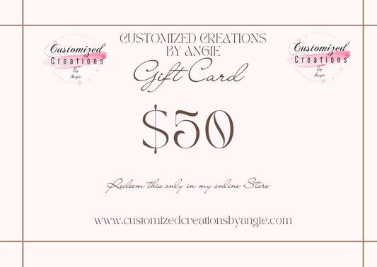Customized Creations by Angie Gift Cards